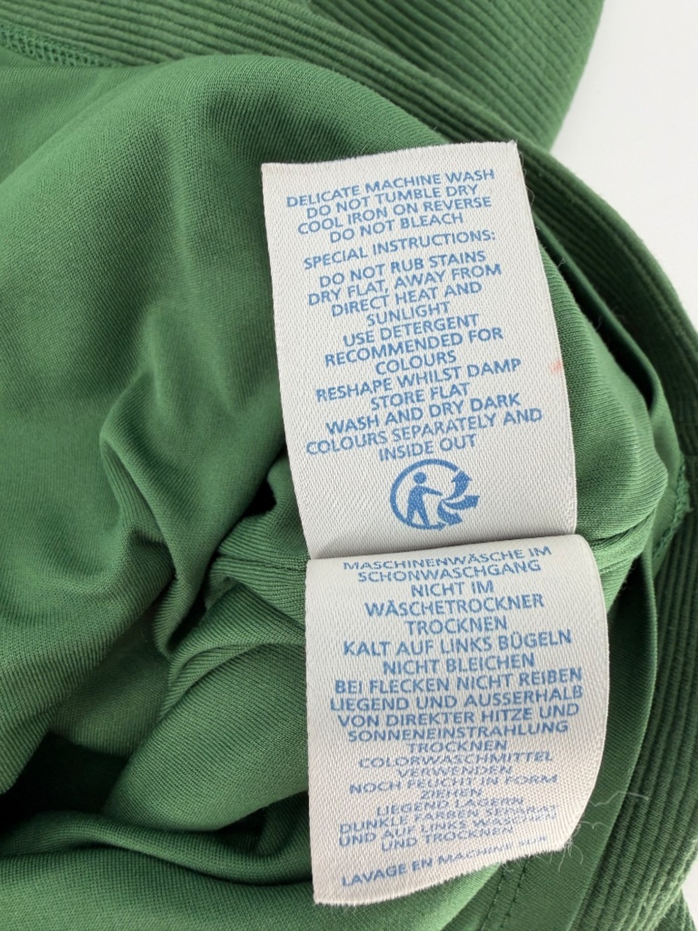 Boden Green Textured Ribbed Ottoman Knit Short Sleeve Sheath Dress 4P - Picture 4 of 8